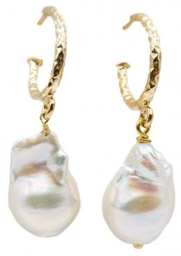 147 - PENDIENTES DE PLATA CON PERLAS