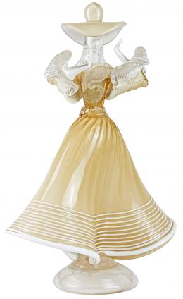 54  -  FIGURA EN CRISTAL DE MURANO DE MEDIADOS DEL S.XX