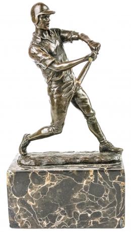 857  -  FIGURA DE BRONCE "JUGADOR DE BASEBALL"