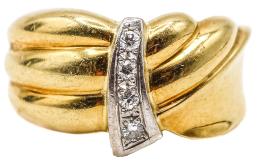 60  -  ANILLO ANCHO CON BRILLANTES