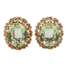 135  -  PENDIENTES CON ESPINELAS VERDES