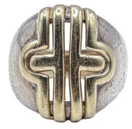 72  -  ANILLO DE PLATA Y ORO 