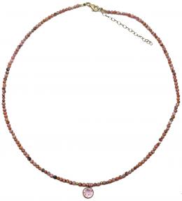 165 - COLLAR GARGANTILLA CON RODOCROSITA