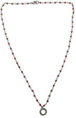 164 - COLLAR GARGANTILLA CON GRANATES RODOLITA