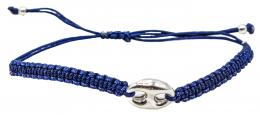 239 - PULSERA DE MACRAMÉ CON PLATA