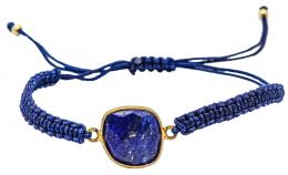 237 - PULSERA DE MACRAMÉ CON LAPISLÁZULI