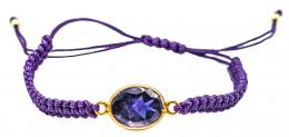 243 - PULSERA DE MACRAMÉ CON IOLITA