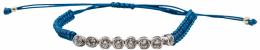 241 - PULSERA DE MACRAMÉ CON PLATA Y CIRCONÍTAS