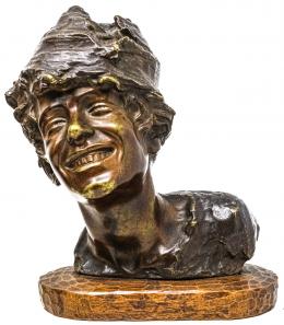 886  -  BUSTO ITALIANO EN BRONCE 