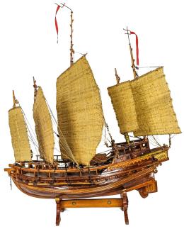 1024  -  MAQUETA DE BARCO DE MEDIADOS DEL S.XX