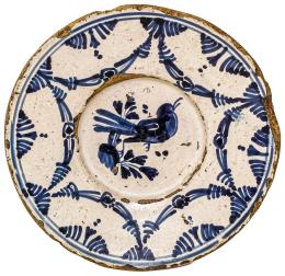 530 - PLATO EN CERÁMICA CATALANA CIRCA 1800