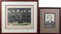 340 - DOS FOTOGRAFIAS DEDICADAS POR PAU CASALS
