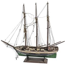1113  -  MAQUETA DE BARCO DE MEDIADOS DEL S.XX
