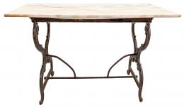 386  -  MESA CON SOBRE DE MÁRMOL DE PPS. DEL S.XX