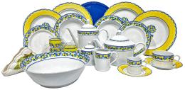619  -  VAJILLA EN PORCELANA "GIESCHE" PAR 12 SERVICIOS