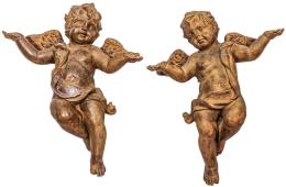 1032  -  PAREJA DE ANGELOTES DEL ÚLTIMO CUARTO DE S. XX