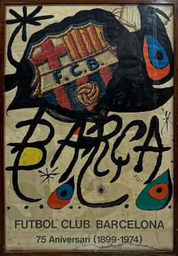 371 - LITOGRAFÍA MIRÓ "75 ANIVERSARIO FÚTBOL CLUB BARCELONA"