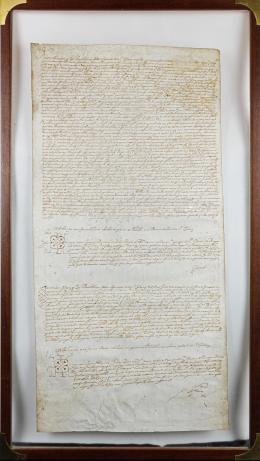 338 - DOCUMENTO NOTARIAL ENMARCADO DE 1549