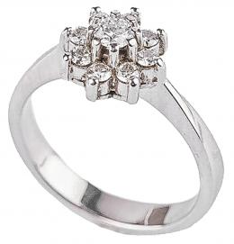 19 - ANILLO ROSETÓN CON BRILLANTES
