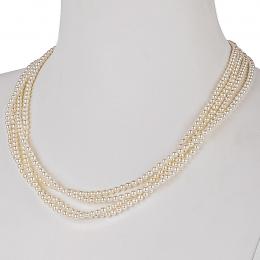 66 - COLLAR DE PERLAS DE CUATRO HILOS