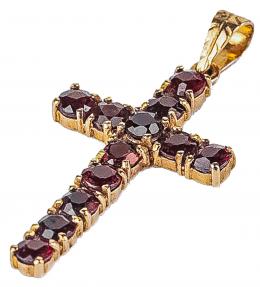 70 - CRUZ COLGANTE CON GRANATES