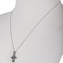 68 - CRUZ COLGANTE CON DIAMANTES NEGROS