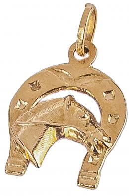 56 - COLGANTE HERRADURA CON CABALLO