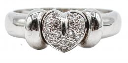 14 - ANILLO CORAZÓN CON BRILLANTES