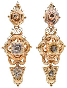 78 - PENDIENTES ALFONSINOS DEL S.XIX