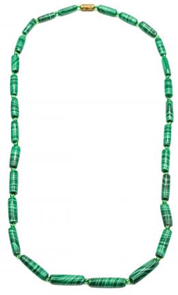 167  -  COLLAR GARGANTILLA DE MALAQUITA
