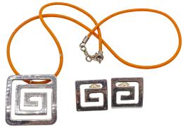 331  -  GARGANTILLA Y PENDIENTES DE PLATA