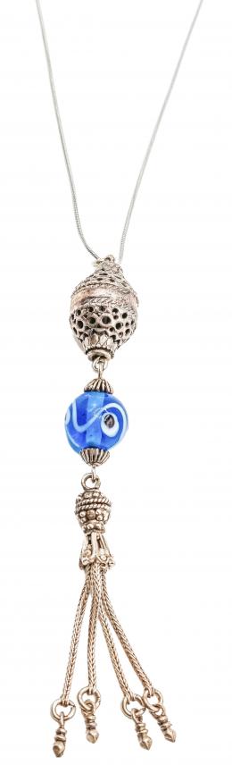 160 - COLLAR CON COLGANTE CON CRISTAL DE MURANO