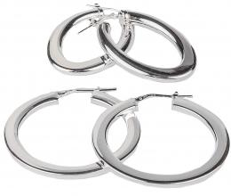 174 - DOS PARES DE PENDIENTES ARGOLLAS