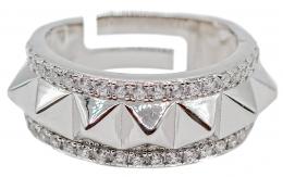128 - ANILLO PUNK CON CIRCONITAS