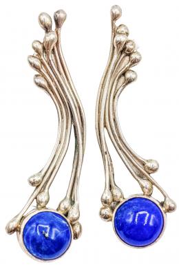 213 - PENDIENTES LARGOS CON LAPISLÁZULI