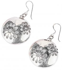 214 - PENDIENTES LARGOS DE DISEÑO FLORAL