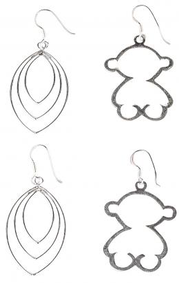 176 - DOS PARES DE PENDIENTES LARGOS