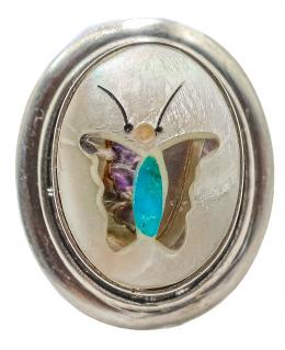 131 - ANILLO SELLO MARIPOSA