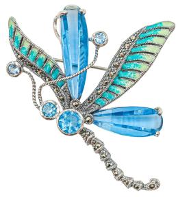 142 - BROCHE COLGANTE LIBELULA