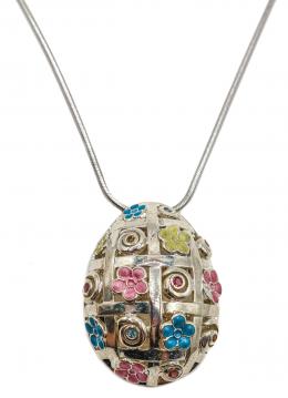 156 - COLGANTE HUEVO CON ESMALTES