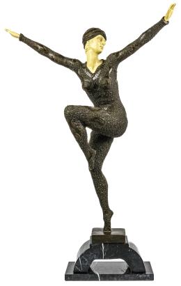 856 - ESCULTURA CRISOELEFANTINA DEL ÚLTIMO CUARTO DEL S.XX
