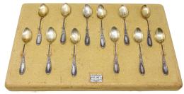 858  -  CONJUNTO DE 12 CUCHARITAS EN PLATA 