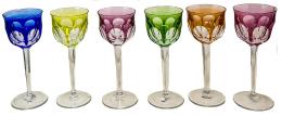 17 - CONJUNTO DE SEIS COPAS EN CRISTAL MOSER