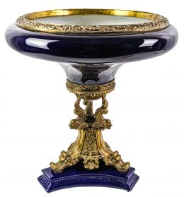502 - GRAN CENTRO DE MESA EN PORCELANA DEL ÚLTIMO CUARTO DEL S.XX