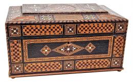 910  -  CAJA DE  MARQUETERÍA DEL SIGLO XIX