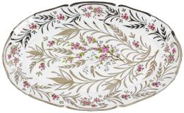 486 - BANDEJA EN PORCELANA DE MEDIADOS DEL S.XX