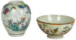 588  -  TIBOR Y PEQUEÑO CENTRO DE PORCELANA ORIENTAL