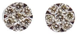 87 - PENDIENTES ROSETÓN CON BRILLANTES