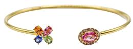 472  -  PULSERA ESCLAVA CON ROSETONES