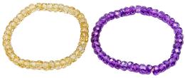 66 - DOS PULSERAS DE AMATISTAS Y CITRINOS
